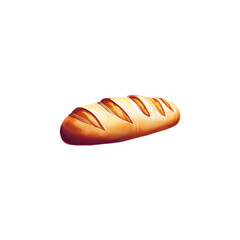 Baguette illustration png Generative AI