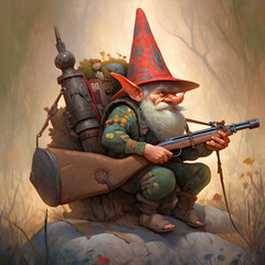 gnome with crossbow