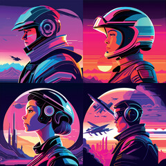 futuristic world