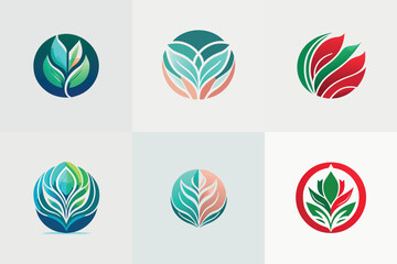 set of leaf logo
