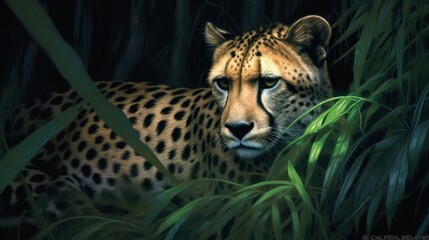 portrait of a leopard