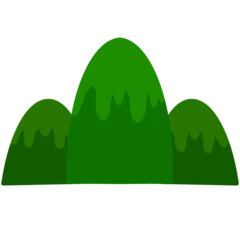 Foto auf Acrylglas Grün illustration of a green landscape