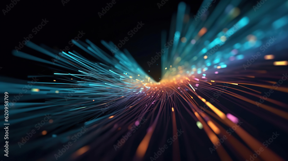 Wall mural abstract digital data background. art can be used in the description of network abilities, technolog