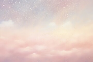 Hazy pink clouds with glittery sparkling glamorous blurred festive background in light tones glowing diamond dust holidays illustration flyer Christmas and New Year invitation card Generative AI