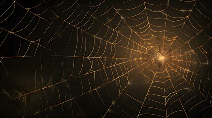Obraz premium Spider web background generated with ai