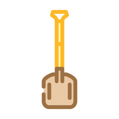 snow shovel mountaineering adventure color icon vector. snow shovel mountaineering adventure sign. isolated symbol illustration