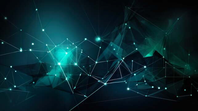 Fondo geom&eacute;trico abstracto. Generado por IA.