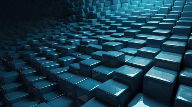 Fondo abstracto geom&eacute;trico 3d. Generado por IA.