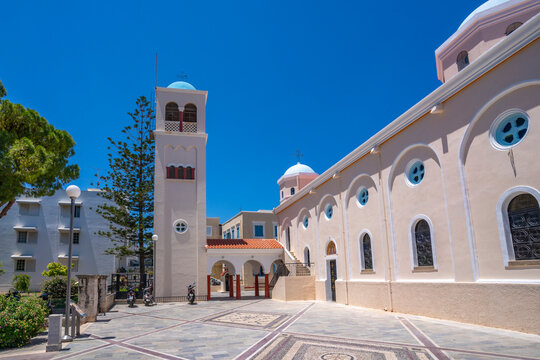 View of Church of Agia Paraskevi, Kos Town, Kos, Dodecanese, Greek Islands