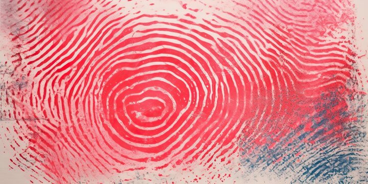 AI Generated. AI Generative. Finger print fingerprint abstract geometric pattern texture background decoration. Watercolor draw brush sketch ink art. Graphic Art