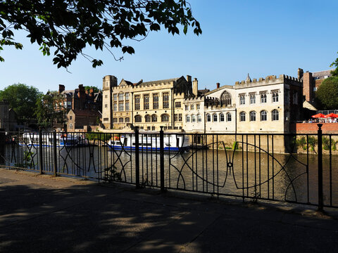 The Guildhall across the River Ouse, York, Yorkshire, England