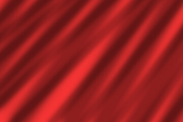 Red cloth background with copy space.Luxury Red  cloth background abstract with soft waves.Cloth soft wave. 