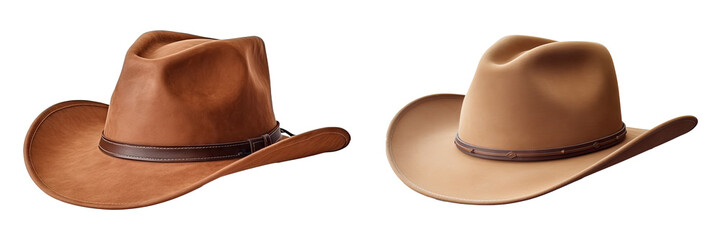 A cowboy hat isolated on transparent background - Generative AI - 620963743
