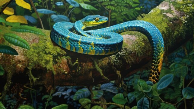 green tree python