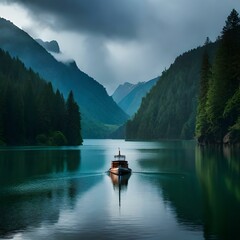 boat on the lake