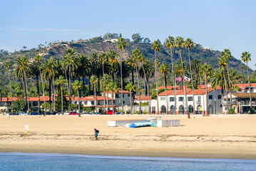 View of Santa Barbara on a sunny autumn day