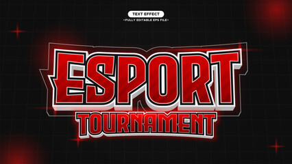 Stylish gaming esport text style. Editable text effect