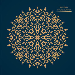 Luxury mandala design background premium vector