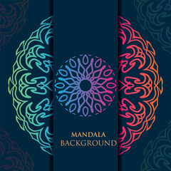 Luxury ornamental mandala design background premium vector