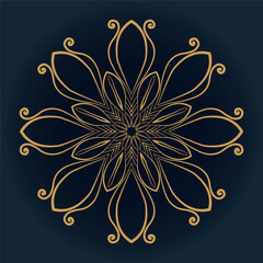 Luxury mandala design background premium vector