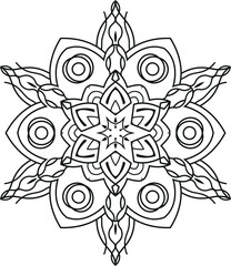 Luxury mandala design background premium vector