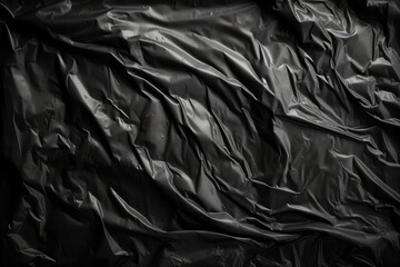 Black Plastic wrapping paper - obrazy, fototapety, plakaty