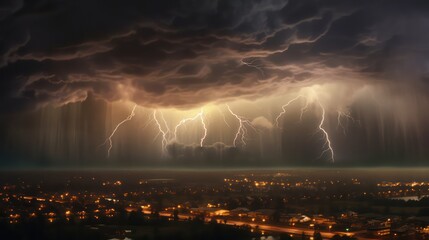 thunder Strome background electric shocked