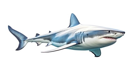 Fototapeta premium shark isolated on white background