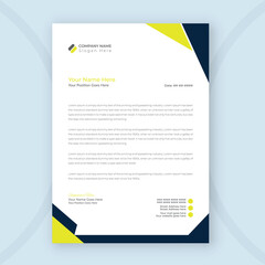 Company corporate business letterhead design template for your agency