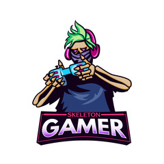 Skull transparent background logo PNG design  