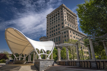Bascom Lamar Lunsford Stage and Buncombe County Courthouse, Asheville, North Carolina, USA
