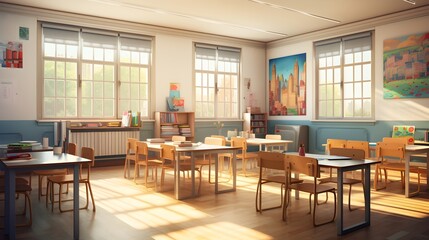 quiet classrooms in the morning. Generative AI