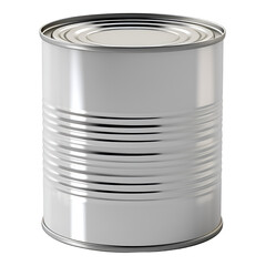 aluminum tincan on isolated transparent background, useful for mockup template