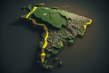 Map of Brazil, Generative AI