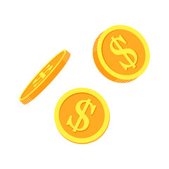 Vector illustration of US Dollar currency. Dollar money cash icon, cash register, money payment, dollar sign.