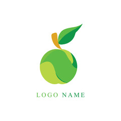 Vector apple logo fruit healthy food designapple logo design inspiration vector template