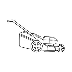 Vector hand drawn mover outline doodle icon. Mover sketch illustration for print, web, mobile and infographics isolated on white background