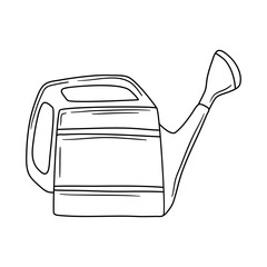Watering can sketch icon for web, mobile and infographics. Hand drawn Watering can vector icon isolated on white background.