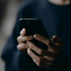 holding phone Generative AI