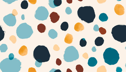 Minimalist trendy abstract polka dot pattern. Modern vector template for design. © Eli Berr