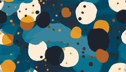 Minimalist trendy abstract polka dot pattern. Modern vector template for design. © Eli Berr