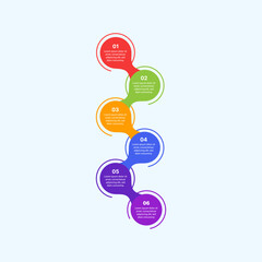 Interlock infographic illustration with colorful design used for process flow