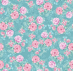 Fototapeta na wymiar Seamless Floral Flower pattern with all color 