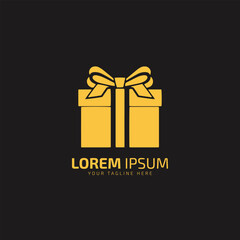 Gift box with bow icon vector, filled flat sign, solid pictogram isolated on white. Symbol, logo illustration.on white background.