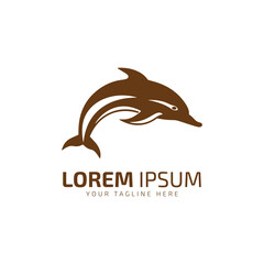 Naklejka premium water Fish Logo design vector template. Seafood restaurant shop store Logotype concept icon.