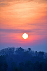 Sunrise on the mountain