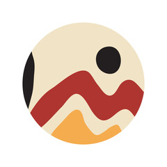 Abstract round doodle highlight Cover backgrounds. Various shapes, lines, spots, dots, doodle objects. Circle icons for social media stories and bloggers