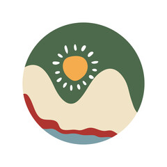 Abstract round doodle highlight Cover backgrounds. Various shapes, lines, spots, dots, doodle objects. Circle icons for social media stories and bloggers