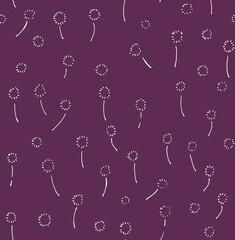 Seamless pattern with floral botanical leaves and flower by hand  drawn watercolor. Colorful splashing in the paper for background fabric, textile, gift wrapping paper. 