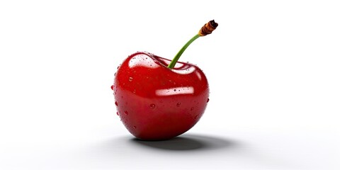 single cherry symbol on a white background.